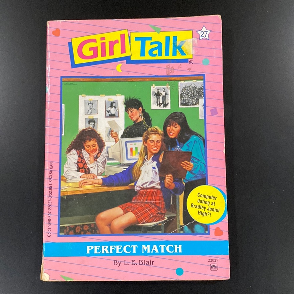 Girl Talk #27: Perfect Match by L. E. Blair - Vintage Paperback Novel